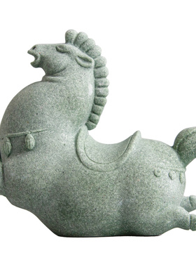 砂石中式创意茶宠摆件办公室