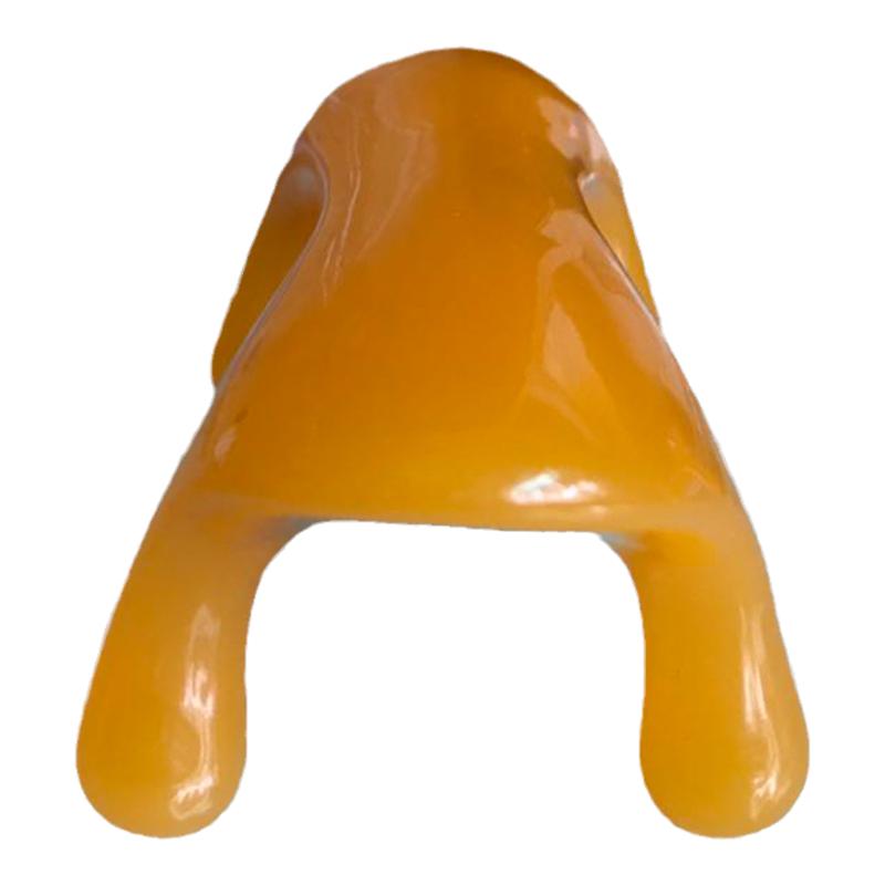 动力虎经络按摩器具全身肩颈椎脊椎背部按摩狗蜜蜡树脂按摩棒橘色