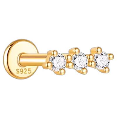 轻奢内螺纹耳钉养耳洞睡觉耳钉