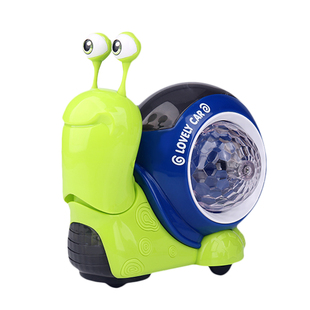 抖音网红会跑动点头的蜗牛玩具音乐电动男女孩儿童0-1岁益智开发2