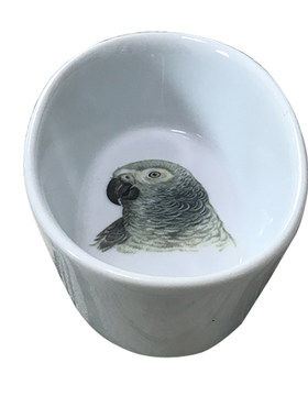 鹦鹉鸟食盆陶瓷玄凤鸟喂水器