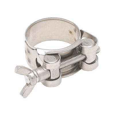 304不锈钢手拧强力箍蝶形卡箍