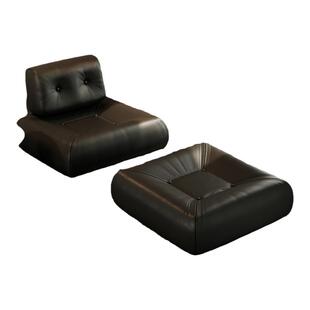 意式轻奢高端设计师鱼尾椅单人沙发黑桃A客厅异形休闲椅懒人躺椅