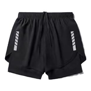 运动短裤女夏季防走光速干透气瑜伽健身田径训练大码羽毛跑步晨跑