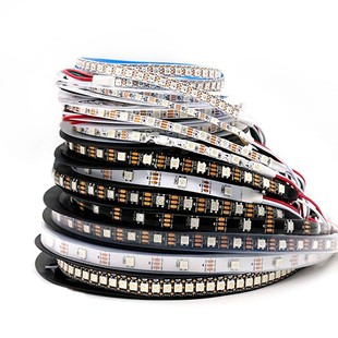 WS2812B幻彩LED灯带5V全彩RGB灯珠内置IC炫彩可编程电竞房氛围灯