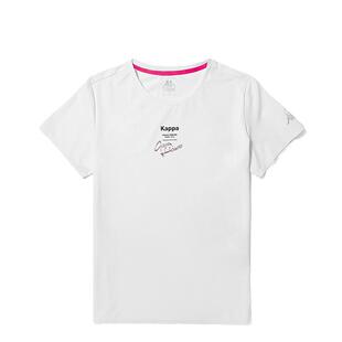 Kappa卡帕短袖女2024夏季新款圆领字母短袖运动休闲T恤K0D62TD43