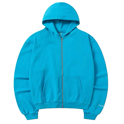 Biebe比伯同款刺绣拉链连帽卫衣