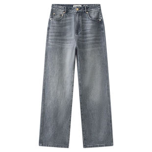 Marc O'Polo/MOP2025秋季女士新品经典弹力直筒牛仔裤修身不紧绷