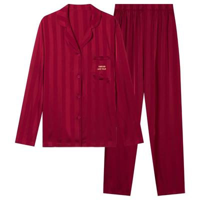 乐姿梦情侣冰丝薄款睡衣