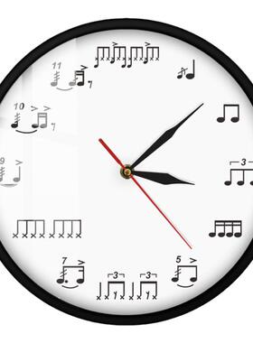 面鼓音乐笔记挂钟欧式客厅