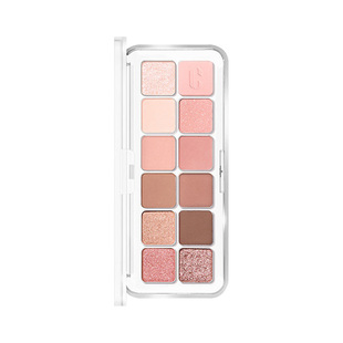 CLIO珂莱欧12色眼影盘#02奶油蜜桃哑光珠光自然提亮腮红牛奶粉女