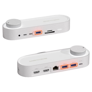 EGIOZR异泽13合1桌面拓展坞macbook雷电4旋钮扩展坞usb3.2多接口转换器hub集线器千兆网口HDMI投屏4k电脑双屏