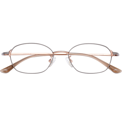 超轻小方框眼镜女高级感近视可配高度数茶色小脸细框窄框纯钛镜架