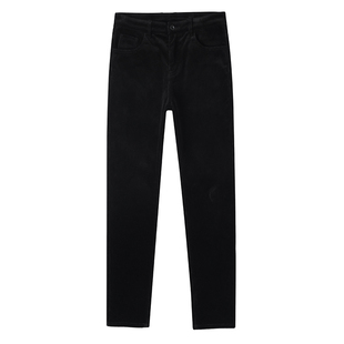 皮尔卡丹秋冬季中年灯芯绒弹力爸爸休闲裤男士条绒男款加绒卫裤子