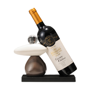 石来运转红酒架摆件酒柜电视柜轻奢高档高端大气餐边柜家居装饰品