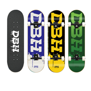 DBH滑板「油彩系列」专业滑板套装初学者成人儿童男生女生双翘板