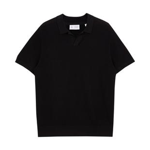 tq区杰克琼斯春夏休闲纯色直筒纯棉简约针织短袖POLO衫