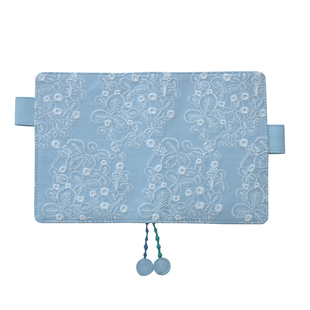 新品幸运草刺绣手帐书衣适用MD余白HOBO五年册日本记事本书皮封套