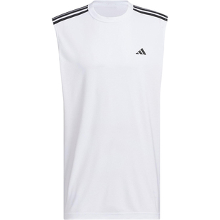 Adidas/阿迪达斯正品2025夏季男女透气宽松训练背心KE5907