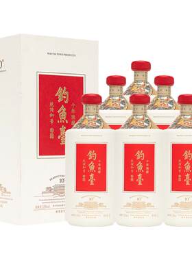 整箱装钓鱼台十年陈酿酒1000ml