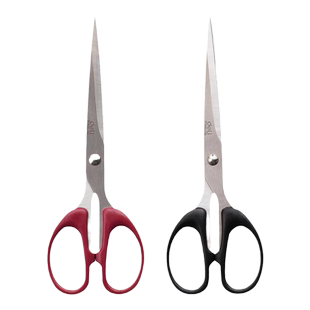 得力剪刀家用不锈钢厨房剪子手工剪纸美工剪刀便携锋利安全圆头多功能剪刘海学生办公专用文具大号中号小号