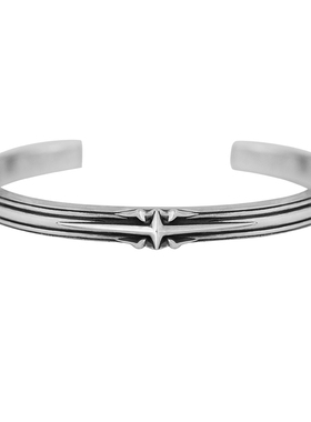 高级感《孤星》纯银男士手镯