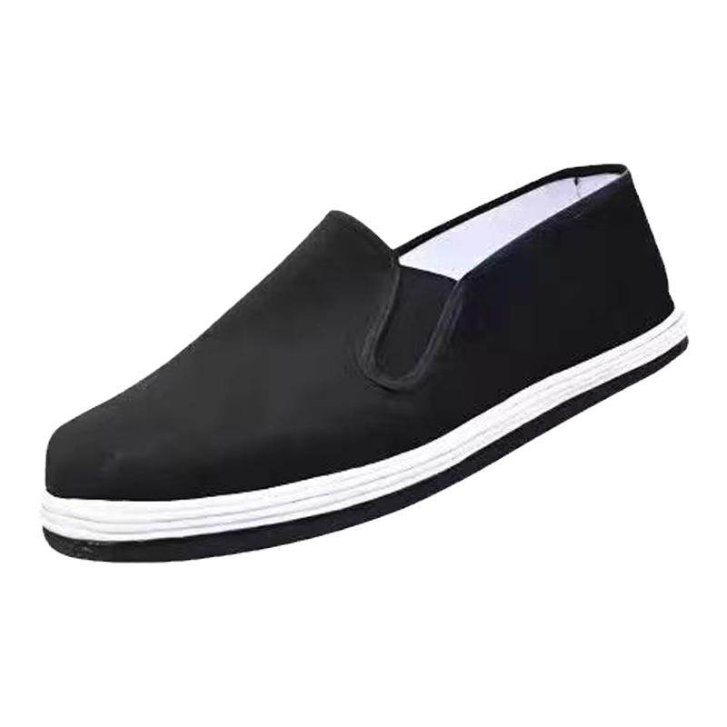 特厚真轮胎底男女布鞋防扎防刺车间车床工地干活一脚蹬工作劳保鞋