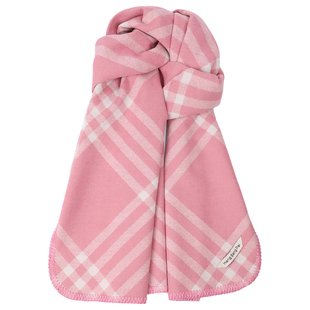 藤井树同款粉色格纹围巾女秋冬韩系黑白格子披肩两用高级感围脖男