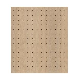 Brandland实木洞洞板定制入户玄关收纳置物架挂板钩隔板墙面装饰