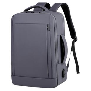 商务双肩包男电脑背包定制logo印字业务工作初高中学生书包大容量