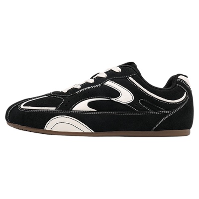 飞跃秋冬赛车鞋皮面舒适德训鞋