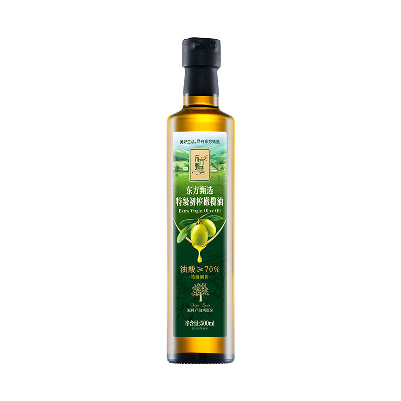 东方甄选特级初榨橄榄油厨房家用凉拌炒菜食用油原料产地西班牙