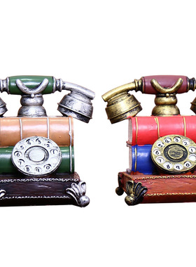 复古风电话老式咖啡厅个性模型