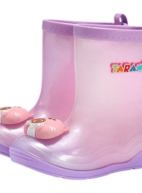 泰兰尼斯儿童雨鞋四季男女童雨靴