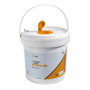 500片大桶装75%酒精湿巾健身房消毒湿巾酒店清洁杀菌湿纸巾替换装