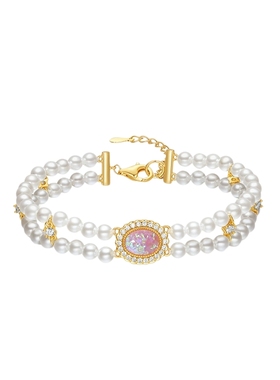 周六福S925银几何手链女