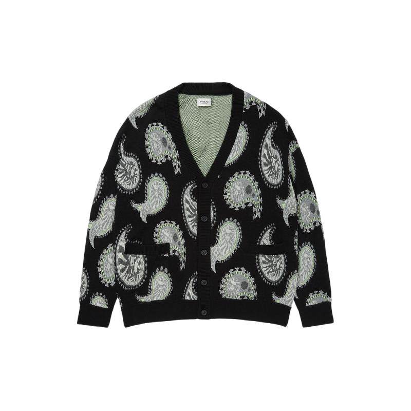 BAPEBLACK腰果提花针织开衫