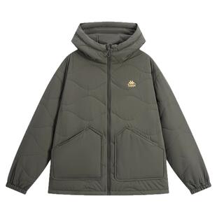 Kappa卡帕背靠背棉服男女2026新款冬季情侣加厚保暖连帽棉衣外套