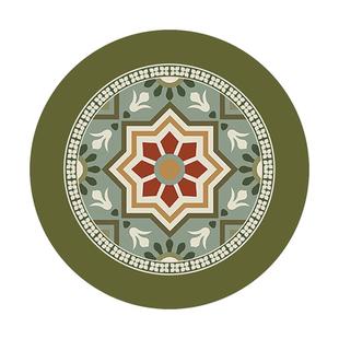 范居态度花砖复古轻奢圆形隔热垫防烫锅垫碗盘杯垫吸水餐垫沥水垫