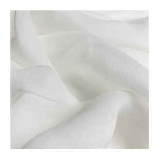 『云绫』白色真丝乔其纱桑蚕丝绸染色印花炼白胚布汉服装面料布料