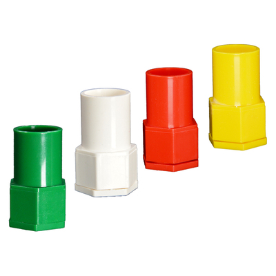 线管杯梳锁母锁扣加厚加长红蓝黄