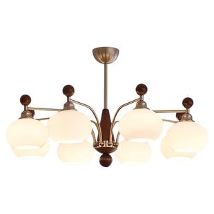 至御法式中古风客厅吊灯主灯奶油风卧室餐厅灯复古柿子吊灯D5488