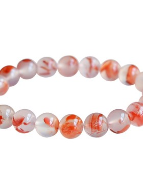 天然玛瑙正品凉山南红佛珠手串