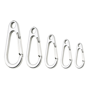 304不锈钢钥匙扣汽车钥匙链挂件加厚锁匙扣男士挂件圈水滴款扣环