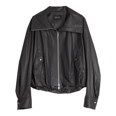 ELLE灰色高级感翻领短外套