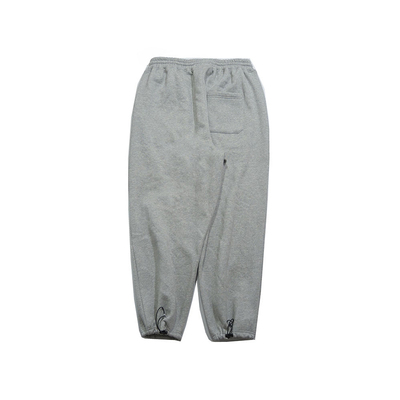 秋冬宽松纯色日系针织卫裤国潮