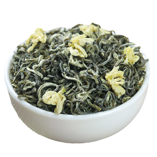 茉莉花茶炒花飘雪雅安蒙顶山2025新茶叶绿茶特级浓香型官方旗舰店