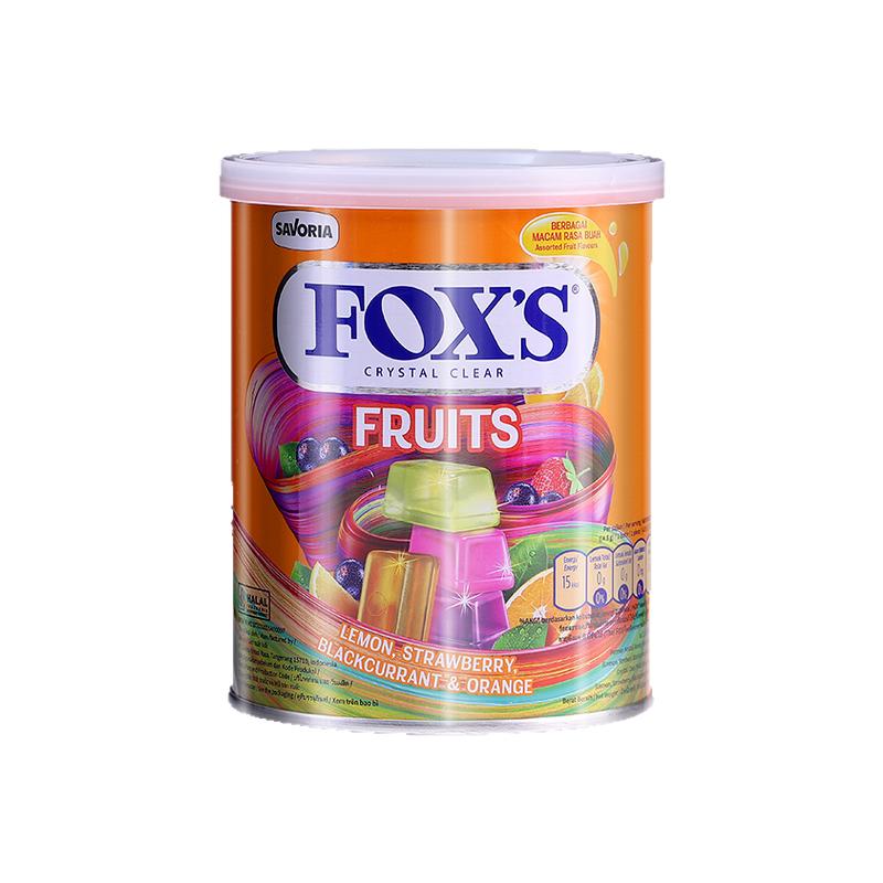 印尼进口零食霍士foxs水晶糖什锦水果糖硬糖糖果分享装