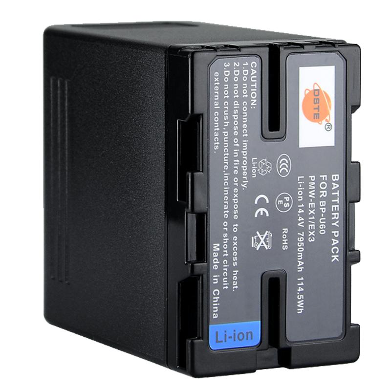 蒂森特BP-U60适用于索尼PMW-100 EX280 EX160 EX3 F3电池通用BP-U70 U90非原装摄像机电池充电器