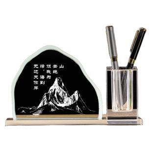 励志礼物水晶笔筒团队纪念感恩节送老师学生朋友定制实用创意礼品